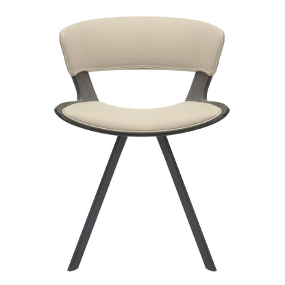 Wooden Dining Chair in Light Taupe
