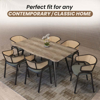 Ervilla - Dining Chair - Grey Leather