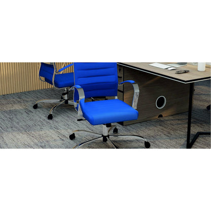 Benmar Home Mesh Office Chair in Navy Blue