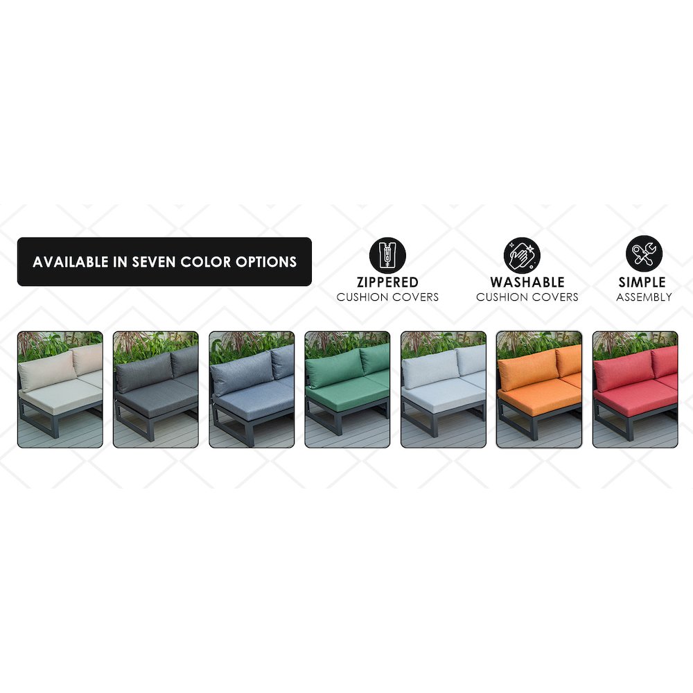 Chelsea 5-Piece Middle Patio Chairs and Fire Pit Table