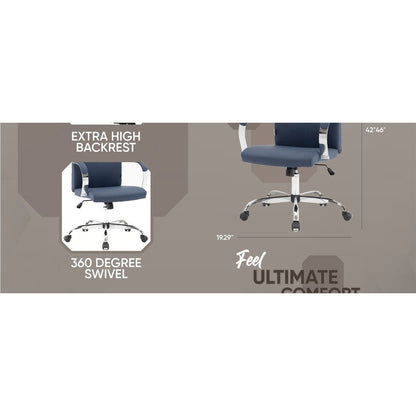 Sonora Modern High-Back Leather Office Chair