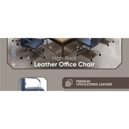 Sonora Modern High-Back Leather Office Chair