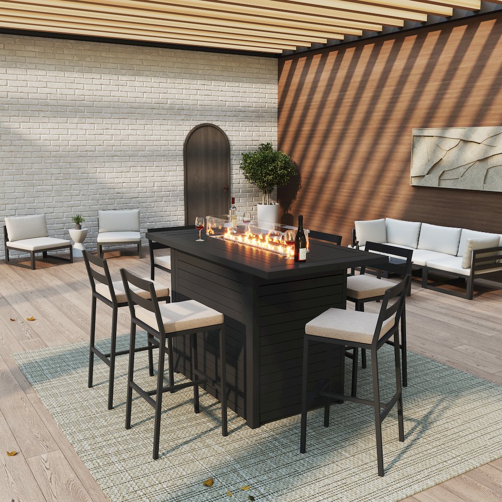 Chelsea Collection Aluminum Outdoor Dining Set
