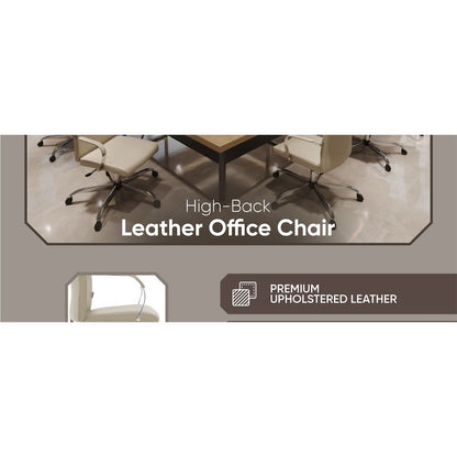 Sonora Modern High-Back Leather Office Chair