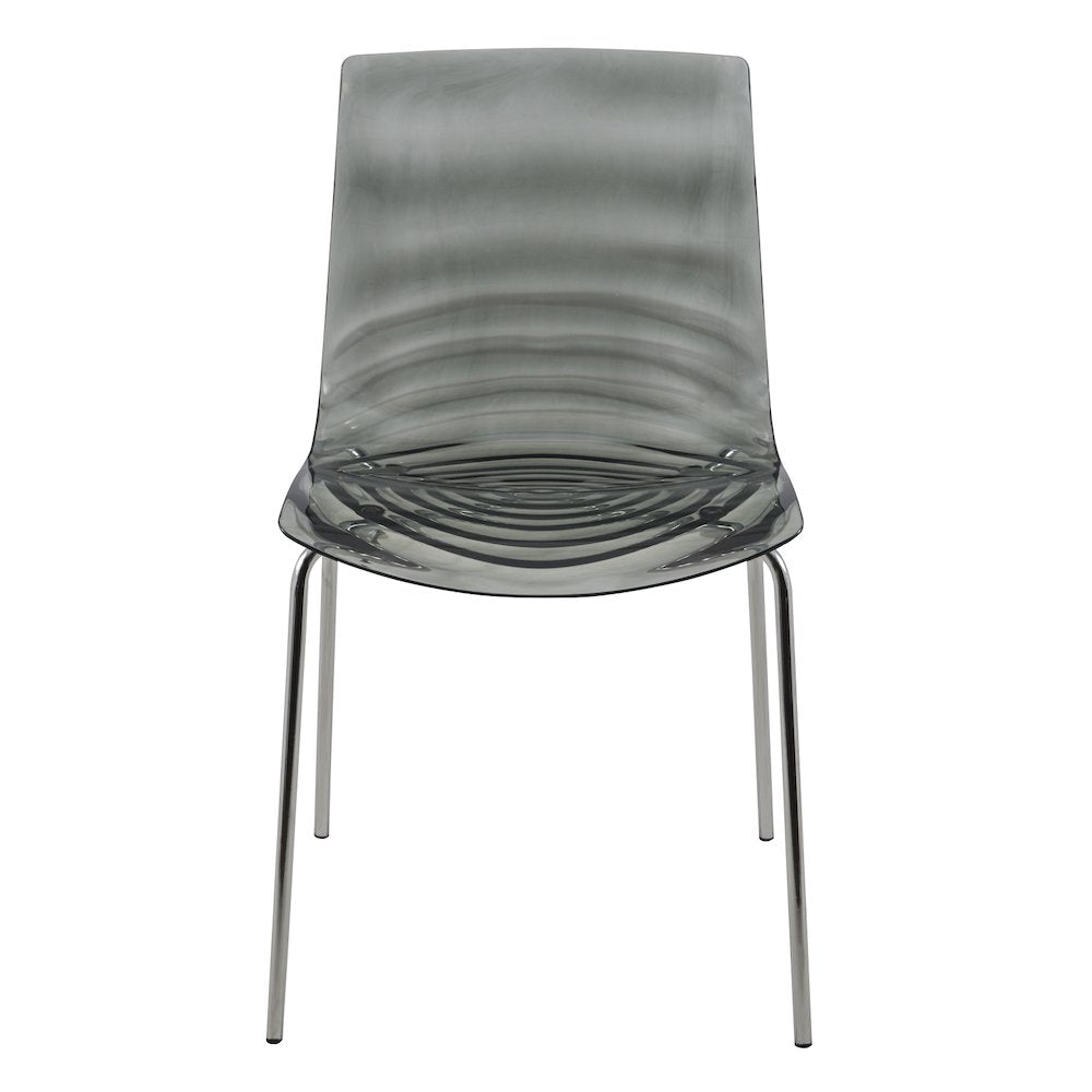 Astor Water Ripple Design Dining Chair Set of 2