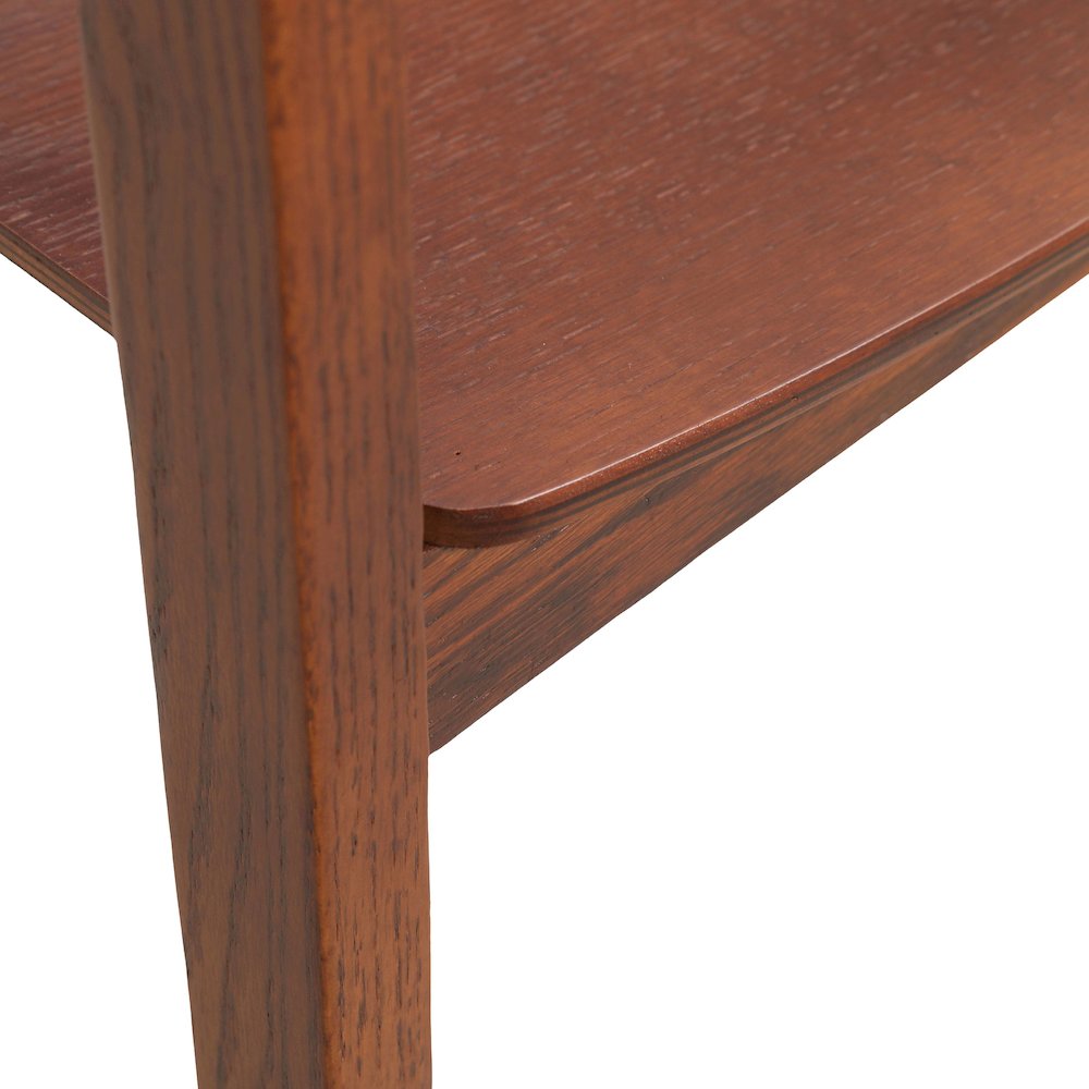 Rivo Collection Elegant Dining Chair in Dark Brown Wood