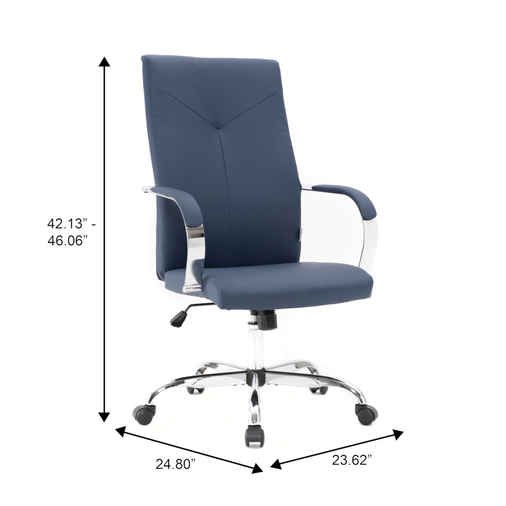 Sonora Modern High-Back Leather Office Chair