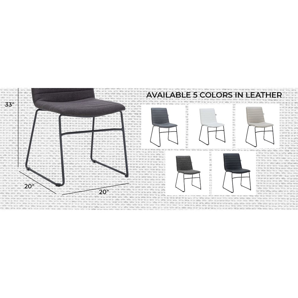 Zylar Series Office Guest Chair in Brown Fabric