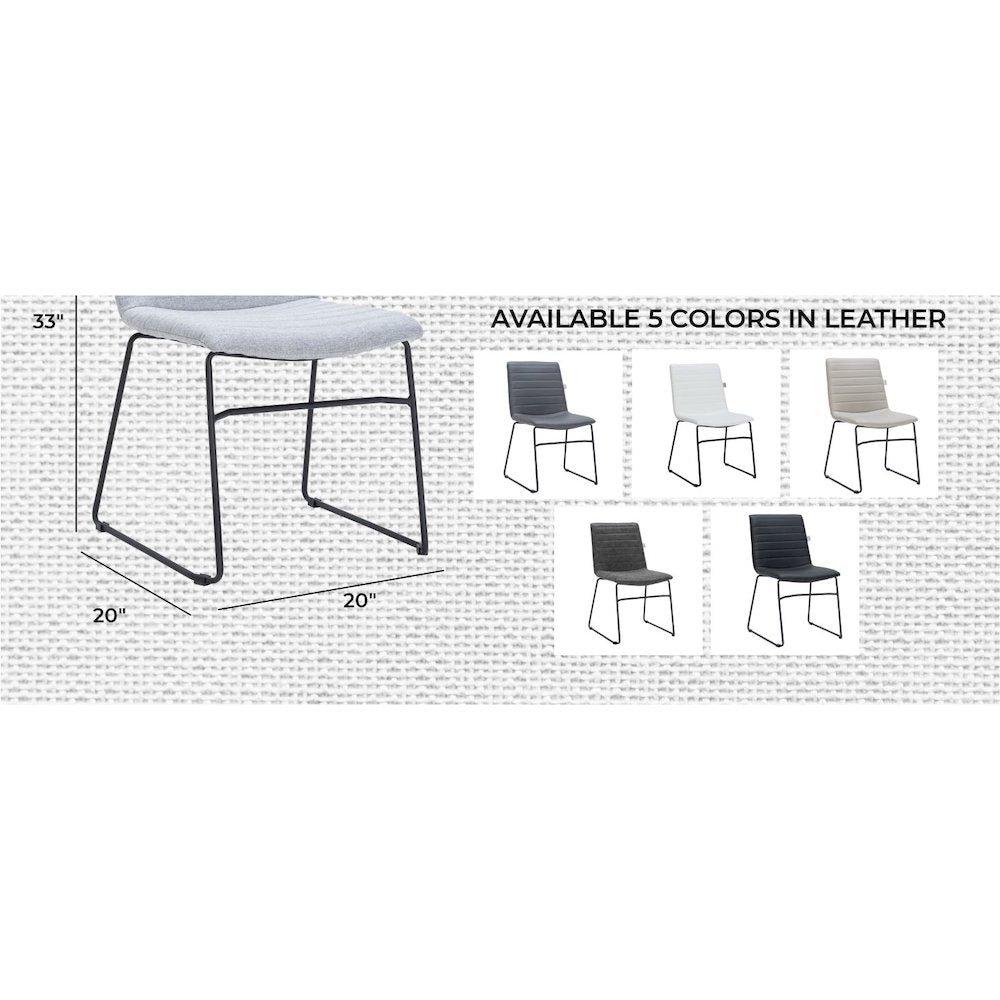 Zylar Series Office Guest Chair in Grey Fabric