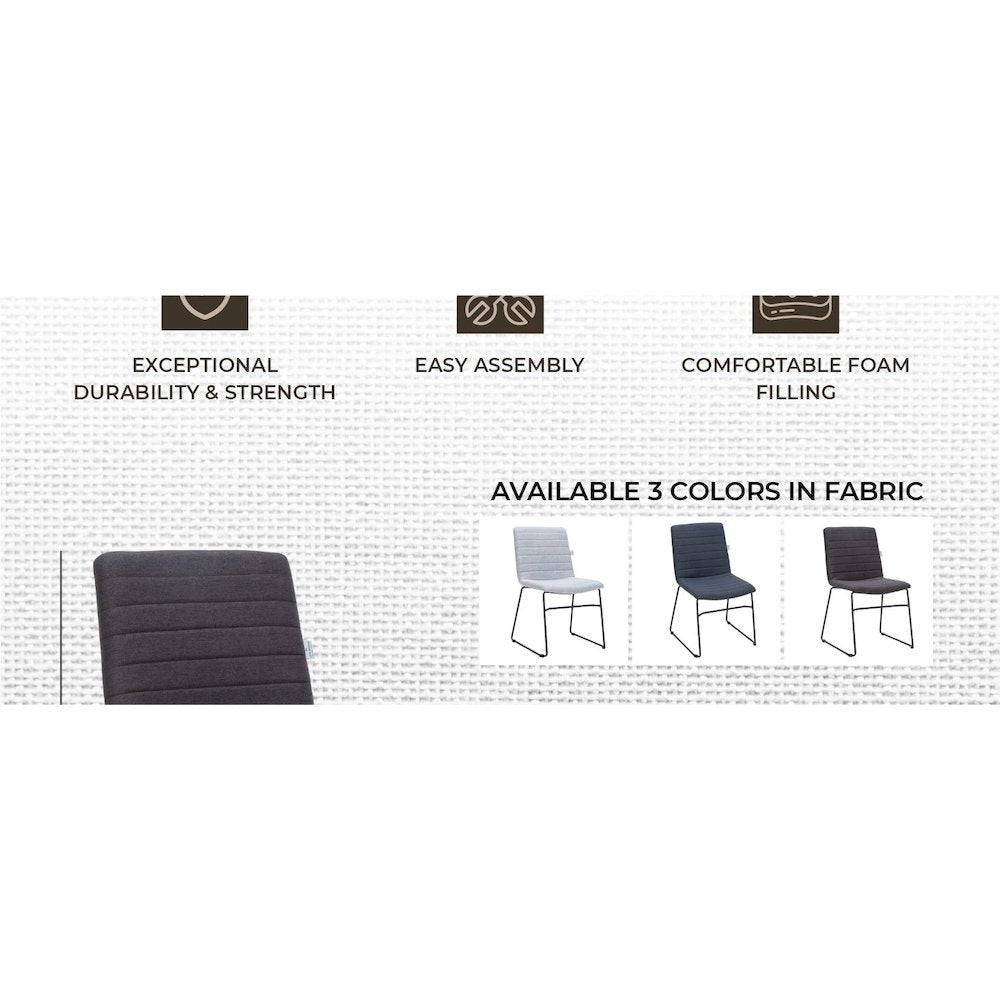 Zylar Series Office Guest Chair in Brown Fabric