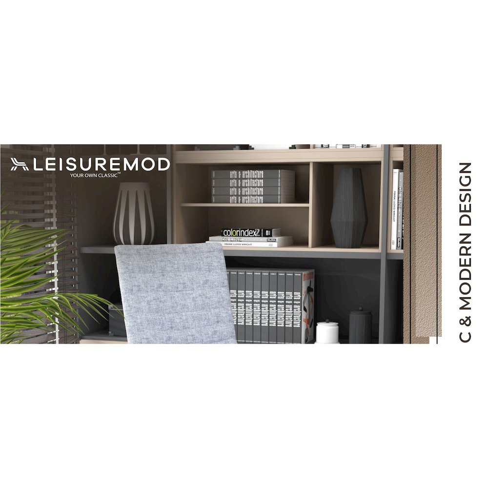 Zylar Series Office Guest Chair in Grey Fabric