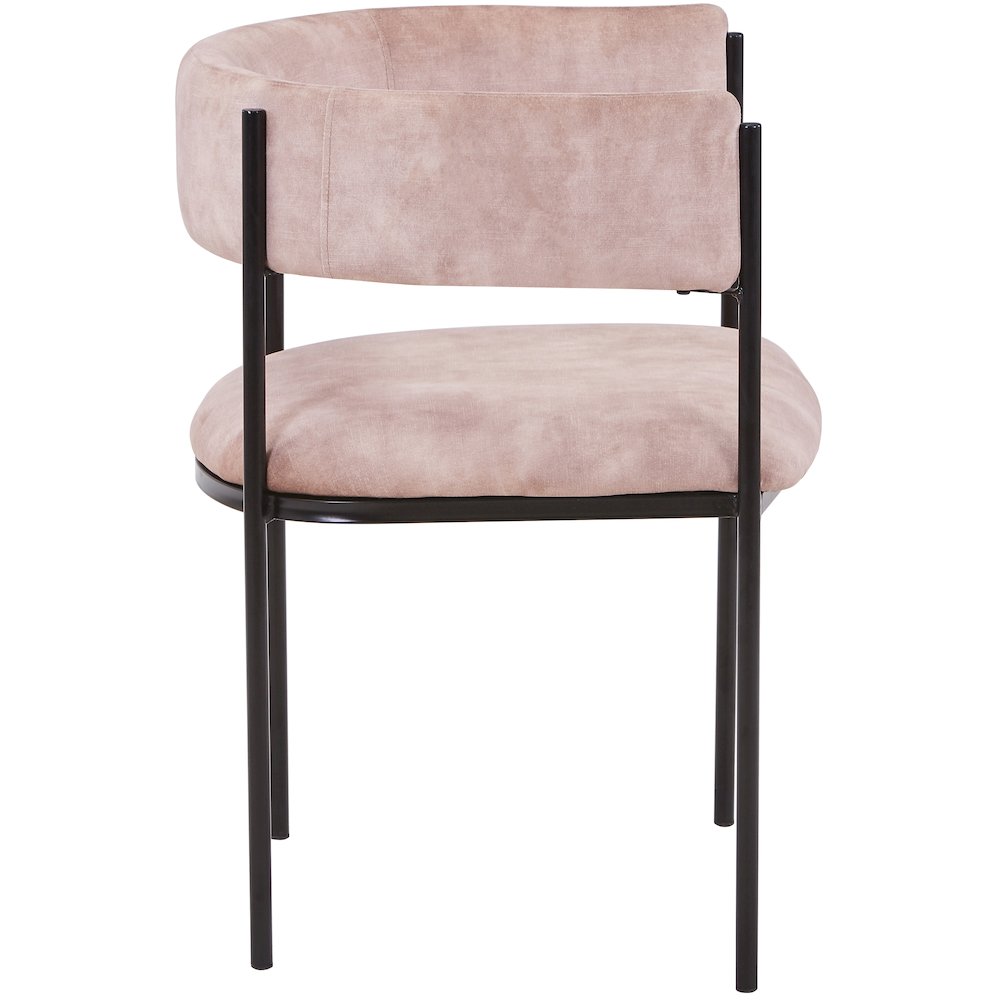 Cyril Collection Modern Chair in Light Brown Velvet