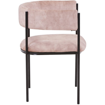 Cyril Collection Modern Chair in Light Brown Velvet