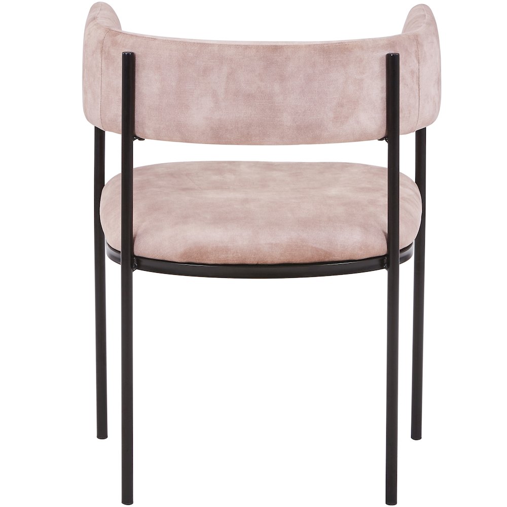Cyril Collection Modern Chair in Light Brown Velvet