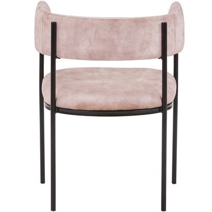 Cyril Collection Modern Chair in Light Brown Velvet