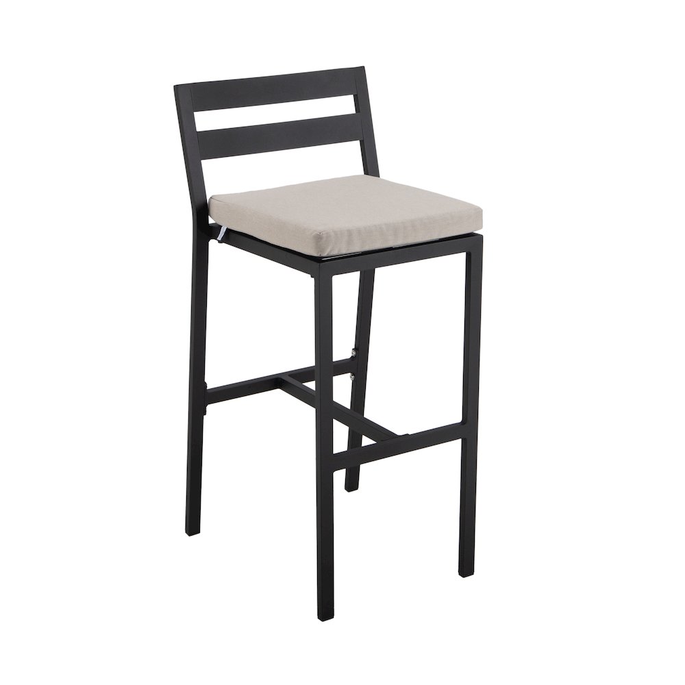 Chelsea Collection Modern Aluminum Outdoor Bar Chair Set of 4