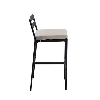Chelsea Collection Modern Aluminum Outdoor Bar Chair Set of 4