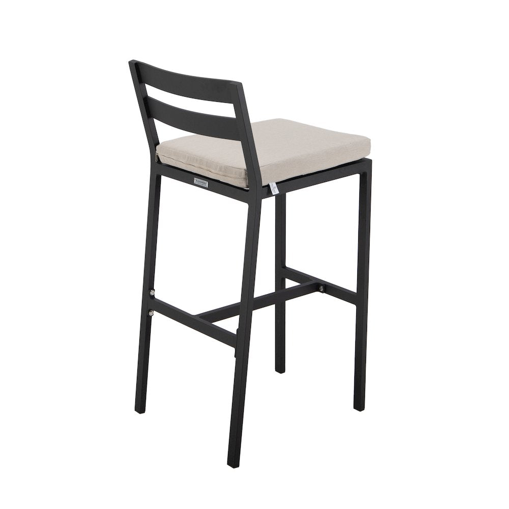 Chelsea Collection Modern Aluminum Outdoor Bar Chair Set of 4