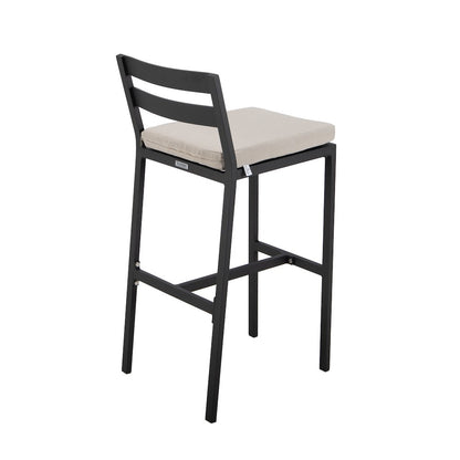 Chelsea Collection Modern Aluminum Outdoor Bar Chair Set of 4