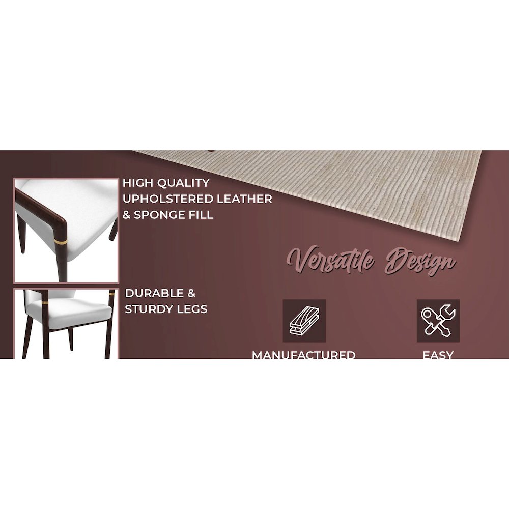 Opaline Series Elegant Wooden Dining Chair in Black Velvet and White