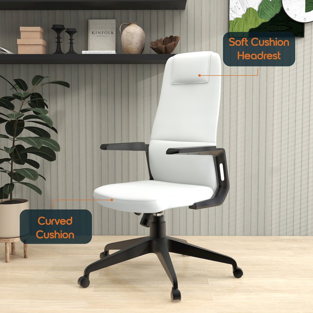 Nexa Collection Modern Office Chair In White