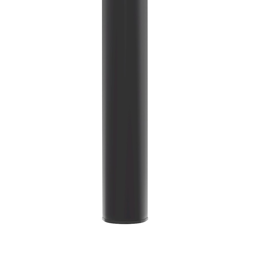 Tresse Series Stackable Poly Stool With Wicker Top 12 in Black