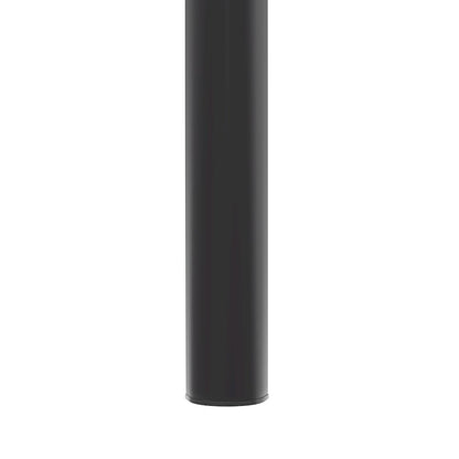 Tresse Series Stackable Poly Stool With Wicker Top 12 in Black