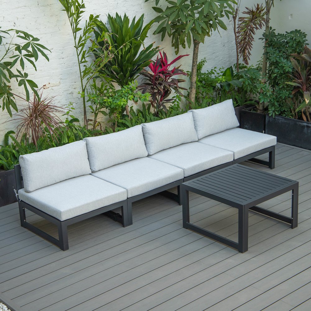 Chelsea 5-Piece Middle Patio Chairs and Coffee Table