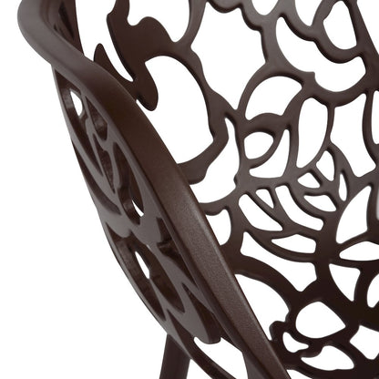 Modern Devon Aluminum Armchair, Set of 2