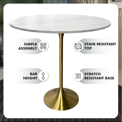 Verve Collection Modern Bar Height Table