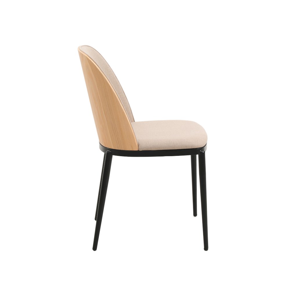 Tule Mid-Century Modern Dining Side Chair Set of 2