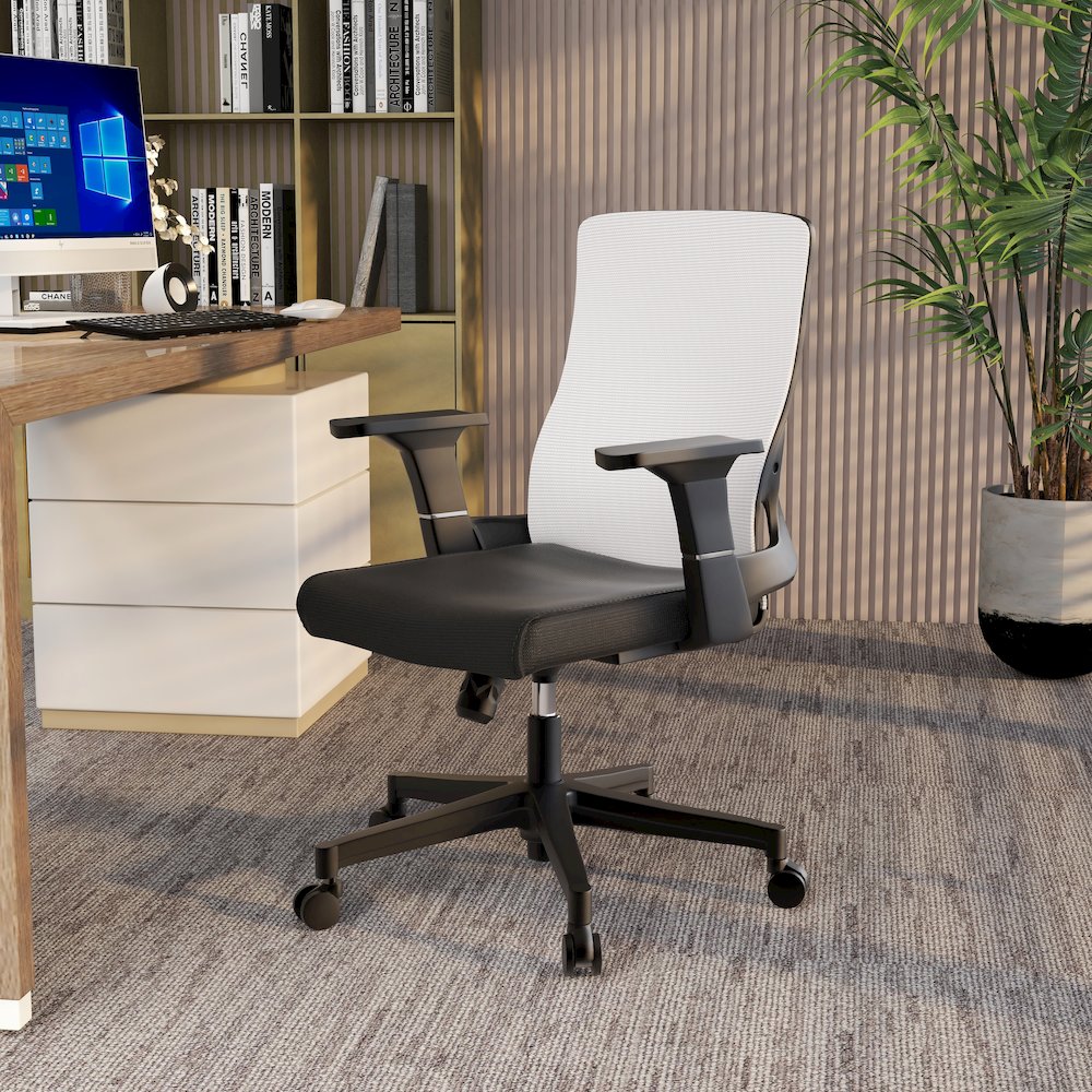 Office Brio Series Office Task Chair In White