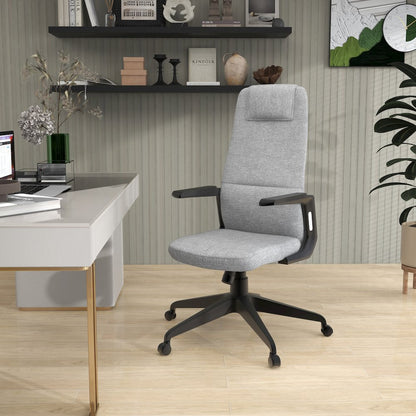 Nexa Collection Modern Office Chair In Grey Fabric
