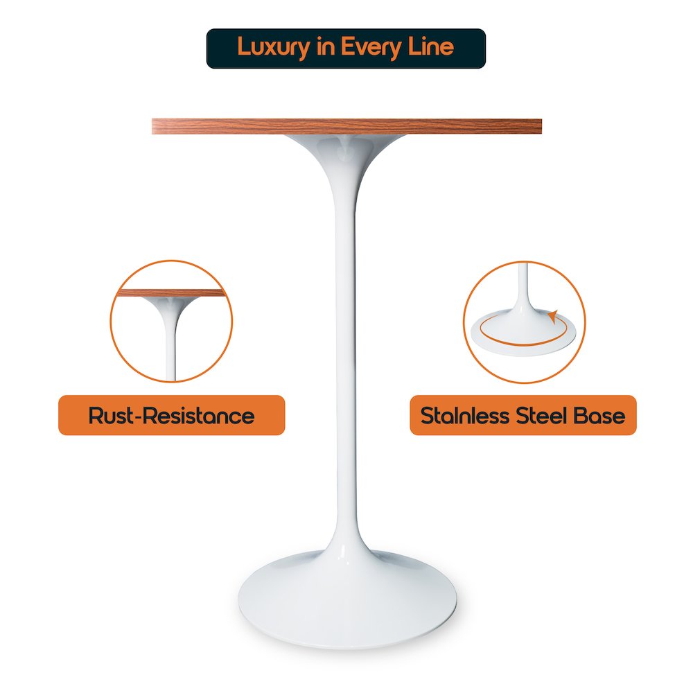 Verve Collection 24 Square Top Bar Height Table