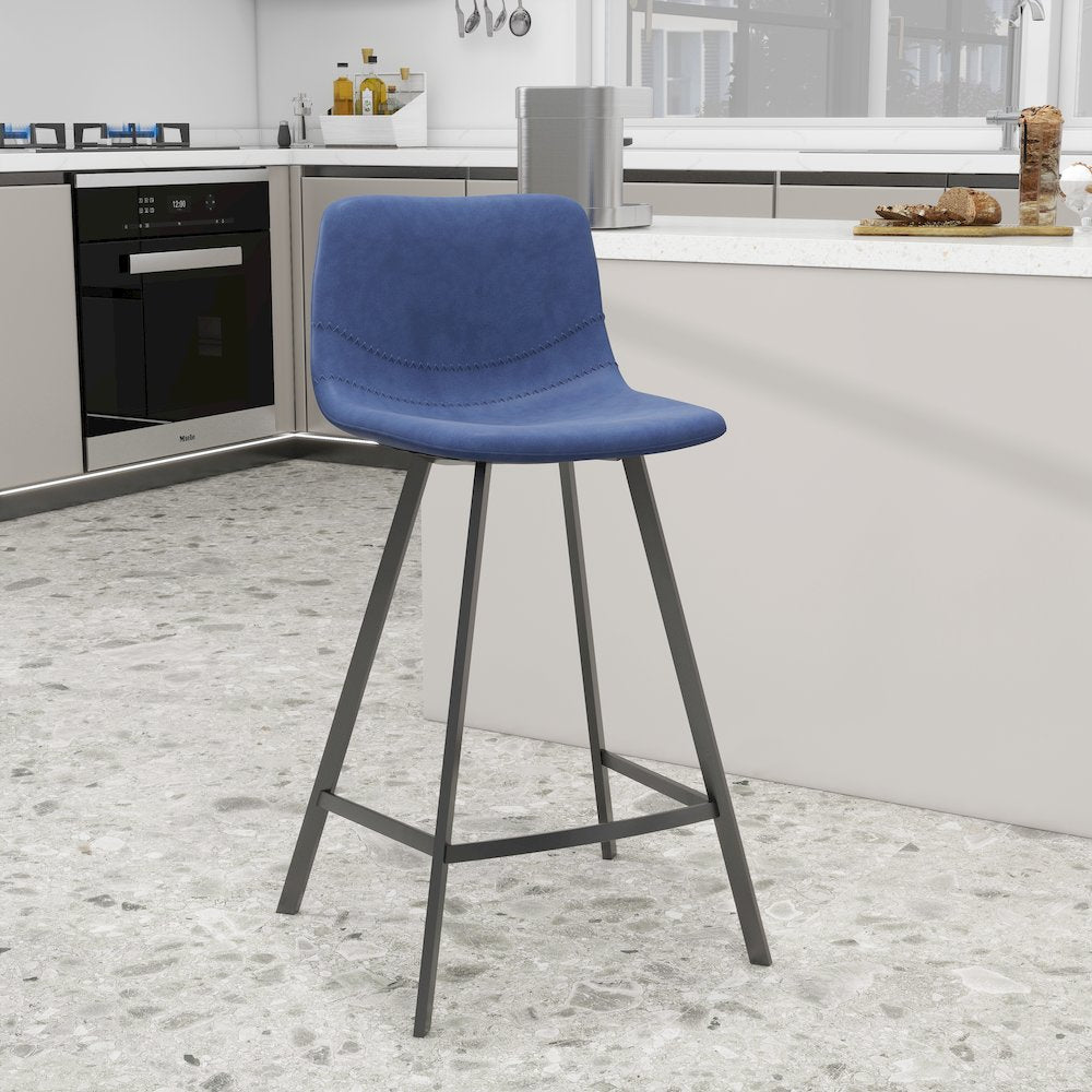 Elland - Counter stool - Peacock Blue