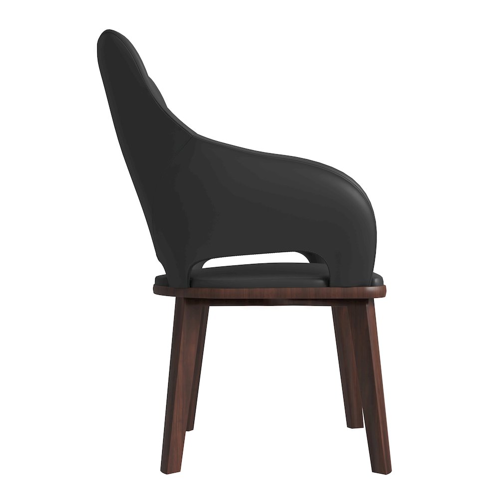Vivara Collection Modern Dining Chair in Dark Grey