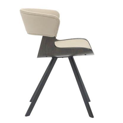 Wooden Dining Chair in Light Taupe