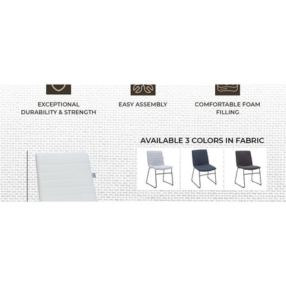 Zylar Series Office Guest Chair in White Leather