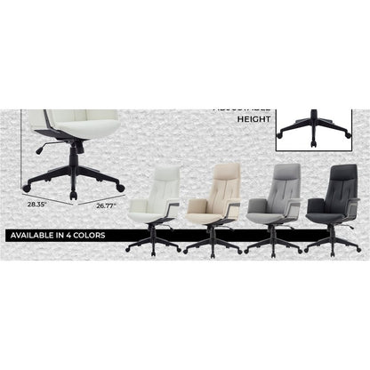 Inifini Collection Modern Office Chair In White
