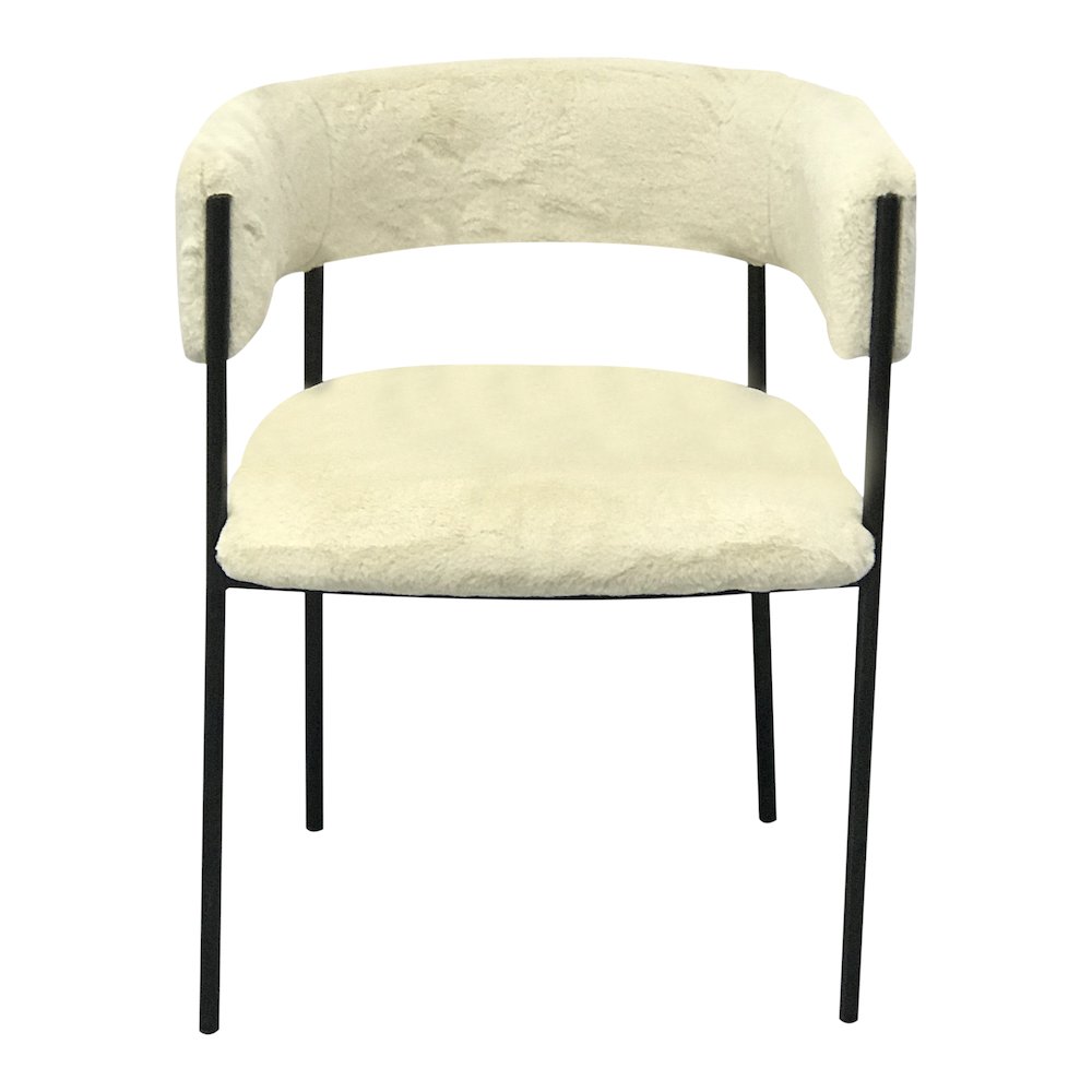 Gavin Series Modern Chair Black Frame in Light Brown Set of 4