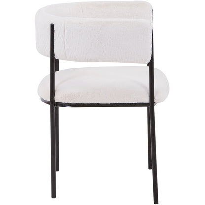 Gavin Series Modern Chair Black Frame in Light Brown Set of 4