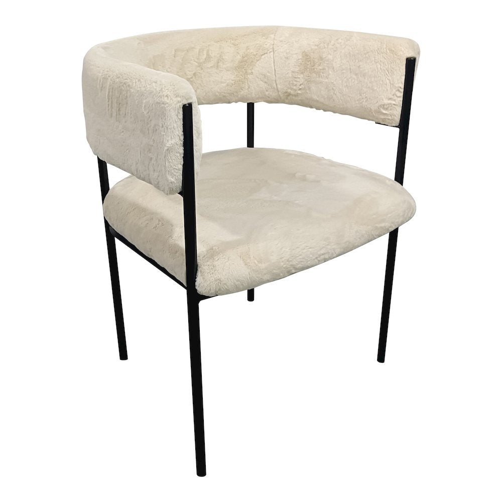 Gavin Series Modern Chair Black Frame in Light Brown Set of 4