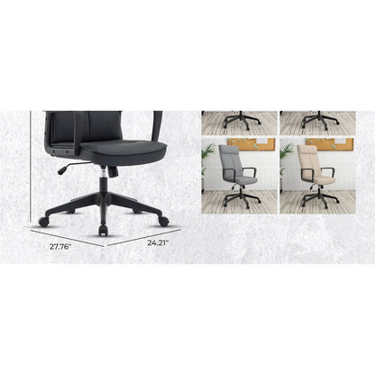 Aiaria Collection Modern Office Chair In Black