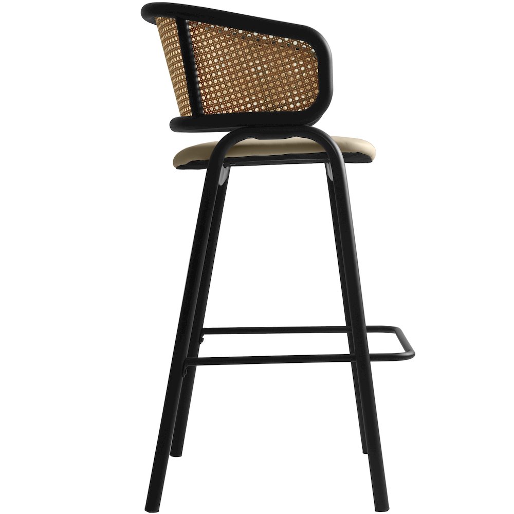 Ervilla Wicker Bar Stool Set of 2