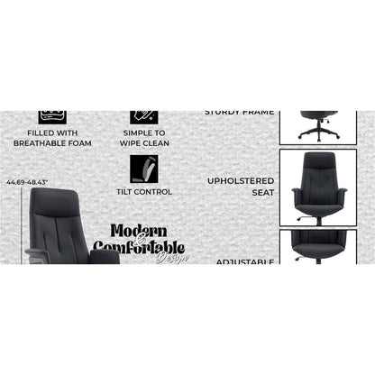 Inifini Collection Modern Office Chair In Black