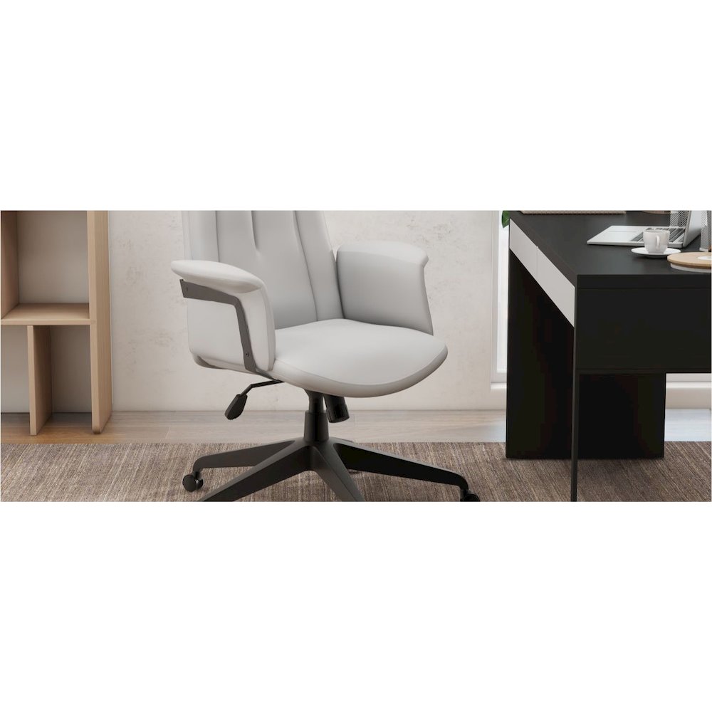 Inifini Collection Modern Office Chair In White