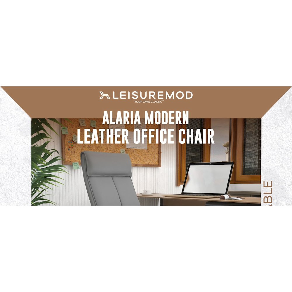 Aiaria Collection Modern Office Chair In Grey