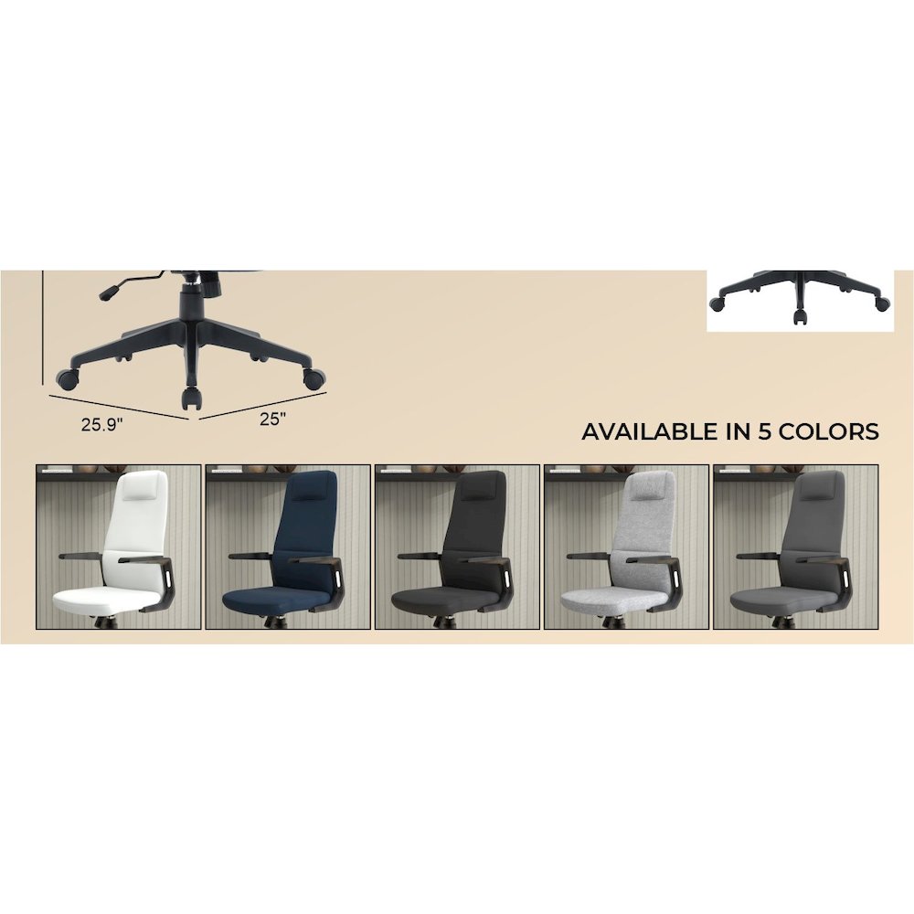 Nexa Collection Modern Office Chair In Blue