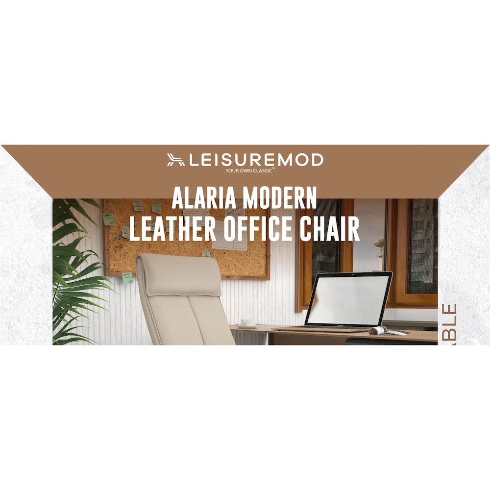 Aiaria Collection Modern Office Chair In Tan