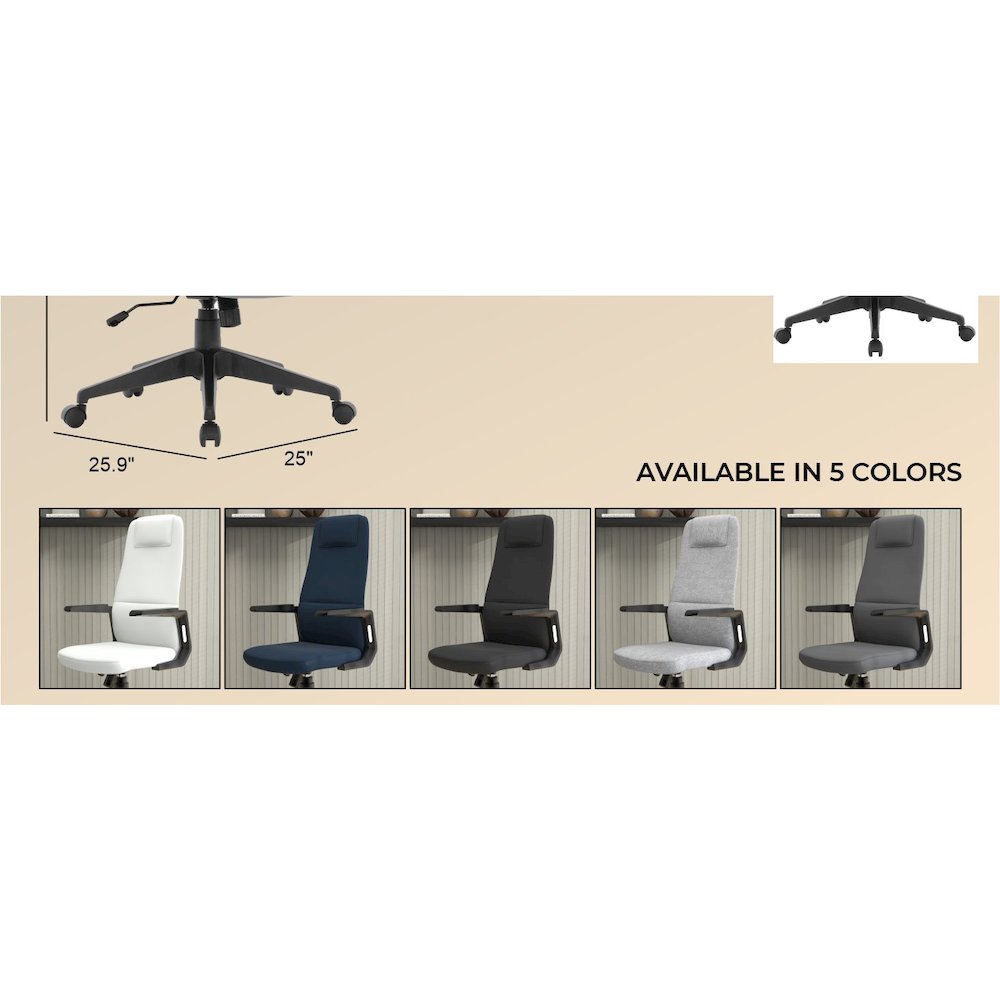 Nexa Collection Modern Office Chair In Grey
